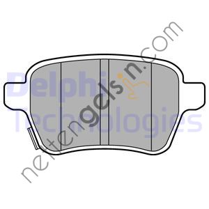 DELPHI LP3165 ARKA FREN BALATASI DISK ICIN OPEL CORSA E 15> - FIAT 500L  OPEL BİNEK FREN BALATASI
