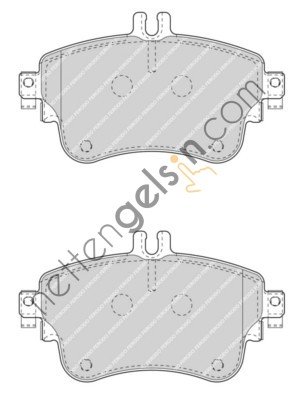 FERODO FDB4428 FREN BALATASI ON W176 12>18 W246 11>18 C117 13>19  MERCEDES BİNEK FREN BALATASI