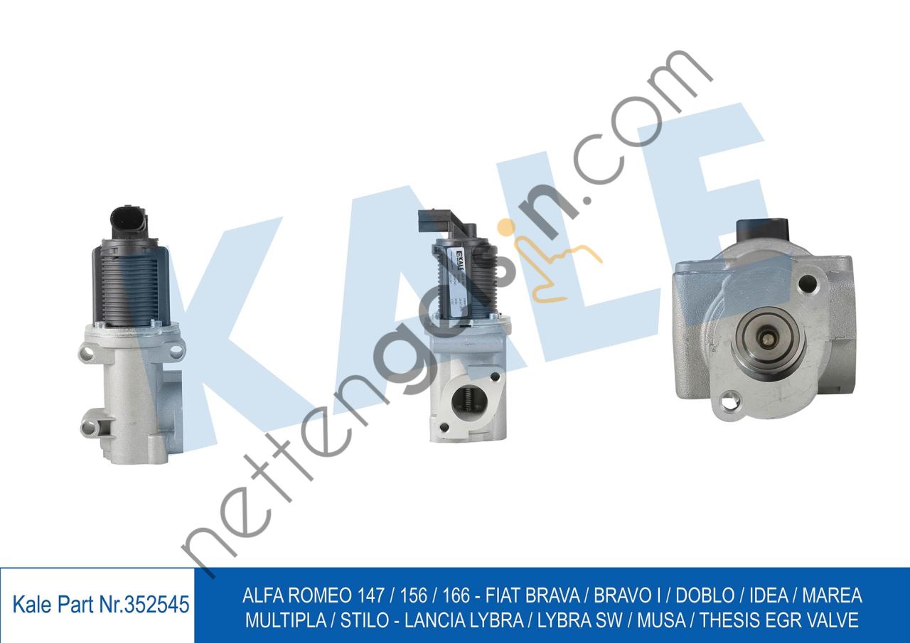 KALE 352545 EGR VALFI DOBLO MAREA BRAVA STILO ALFAREMO 147 / 156 1.9JTD  ALFA ROMEO BİNEK EGR VALFİ