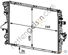 BEHR 8MK376719181 MOTOR RADYATORU ( PREMIUM ) TRANSPORTER T5 1,9TDI KLIMALI MANUEL 04>  VW-AUDI-SEAT-SKODA BİNEK MOTOR SU RADYATORU