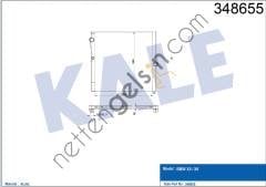 KALE 348655 MOTOR RADYATORU BMW X5 E70 X6 E71  BMW BİNEK MOTOR SU RADYATORU