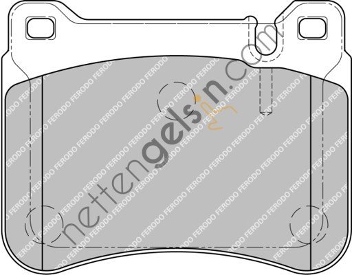 FERODO FDB1907 FREN BALATASI ON W203 02>07 S203 02>07 CL203 05>08 C209 02>09 A209 05>10 R171 05>11  MERCEDES BİNEK FREN BALATASI