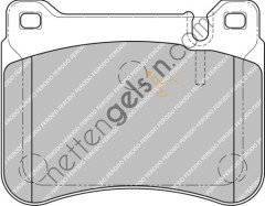 FERODO FDB1907 FREN BALATASI ON W203 02>07 S203 02>07 CL203 05>08 C209 02>09 A209 05>10 R171 05>11  MERCEDES BİNEK FREN BALATASI