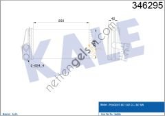 KALE 346295 KALORIFER RADYATORU P307 ET3J4 (1,4 16V), TU5JP4 (1,6 16V) EW10J4 (2,0 16V) < 2006 STANDART SOGUTMA (BENZINLI) MARELLI TIPI  PEUGEOT-CITROEN BİNEK KALORİFER RADYATÖRÜ
