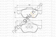 KRAFTVOLL 07010024 FREN BALATASI ON LAGUNA III 2.0 / 2.0T 16V / 1.5DCI / 2.0DCI 10 / 07 >LAGUNA 2.0 16V / 3.5 V6 / 2.0DCI / 3.0DCI  RENAULT BİNEK FREN BALATASI