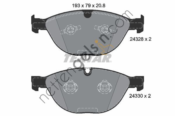 TEXTAR 2432801 FREN BALATASI E-60&sol;61&sol;63&sol;64 ÖN M5&sol;M6 34112284065 BMW