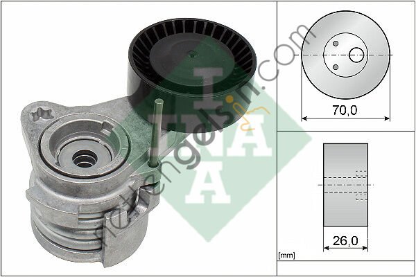 INA 534025210 V KAYIS GERGI KUTUGU BMW E81 E87 E88 E90 E60 E84 E83 E70 E85 E86 E89  BMW BİNEK ALTERNATÖR GERGİ RULMANI