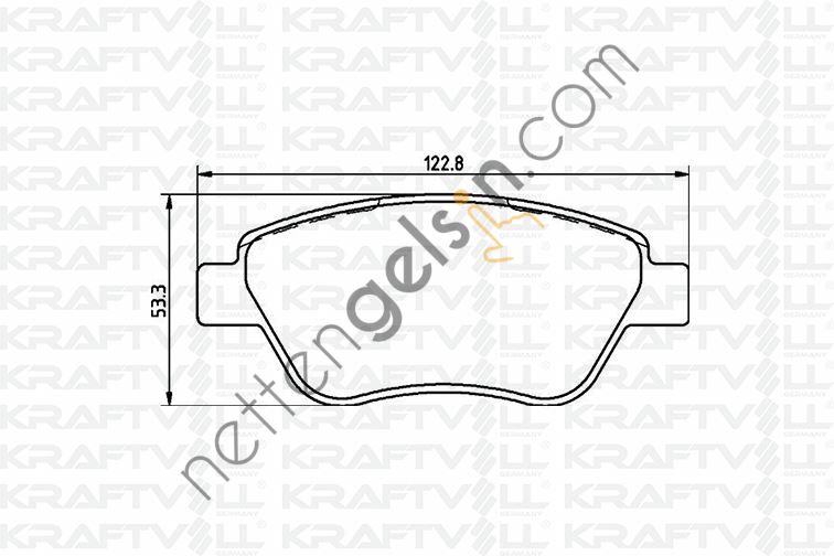 KRAFTVOLL 07010032 ON FREN BALATASI LINEA STILO BRAVO SIENA PALIO ALBEA 1,2 / 1,4 / 1,6 / 1,9D MULTIJET 10 / 01> DOBLO 1,3D NEMO BIPPER FIORINO (FISSIZ)  FIAT BİNEK