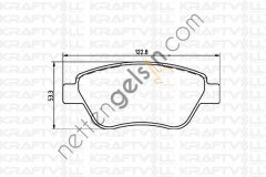 KRAFTVOLL 07010032 ON FREN BALATASI LINEA STILO BRAVO SIENA PALIO ALBEA 1,2 / 1,4 / 1,6 / 1,9D MULTIJET 10 / 01> DOBLO 1,3D NEMO BIPPER FIORINO (FISSIZ)  FIAT BİNEK