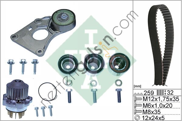 INA 530025931 TRIGER SETI + DEVIRDAIM RENAULT SAFRANE II 2.9 24V LAGUNA I 3.0 24V ESPACE III 3.0 V6 24V PEUGEOT 406 3.0 V6 24V  RENAULT BİNEK