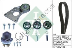 INA 530025931 TRIGER SETI + DEVIRDAIM RENAULT SAFRANE II 2.9 24V LAGUNA I 3.0 24V ESPACE III 3.0 V6 24V PEUGEOT 406 3.0 V6 24V  RENAULT BİNEK