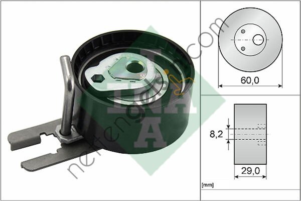 INA 531055510 EKSANTRIK RULMANI 206 1,4 HDI 16V 02--> 082988 (CIT 082988 EŞDEĞERİ) BMW BİNEK TRIGER KAYIS GERGISI
