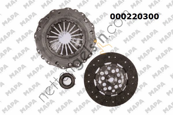 MAPA 000220300 DEBRİYAJ SETİ VW 2.4 D T4 AJA 95- yaysız 3000829001 VW