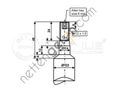 MEYLE 326 624 0008 AMORTİSÖR E-34 ÖN -90 520 GAZLI 31321135858 BMW
