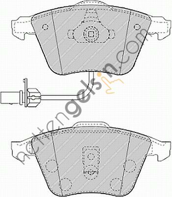 FERODO FDB1407 ON FREN BALATASI FISLI FABIA 1,4 00>03 A6 1,8T / 1,9TDI / 2,0 / 2,4 / 2,5TDI / 3,0 / 4,2 97>05  VW-AUDI-SEAT-SKODA BİNEK FREN BALATASI