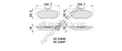BRAXIS AA0011 ON FREN BALATASI C2 C3 C3 PLURIEL 1.1 1.4I 1.6HDI 03>  PEUGEOT-CITROEN BİNEK FREN BALATASI