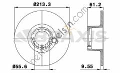 BRAXIS AE0332 ON FREN DISK AYNASI ROVER MINI 1.3 1.3I  MINI BİNEK FREN DİSKİ