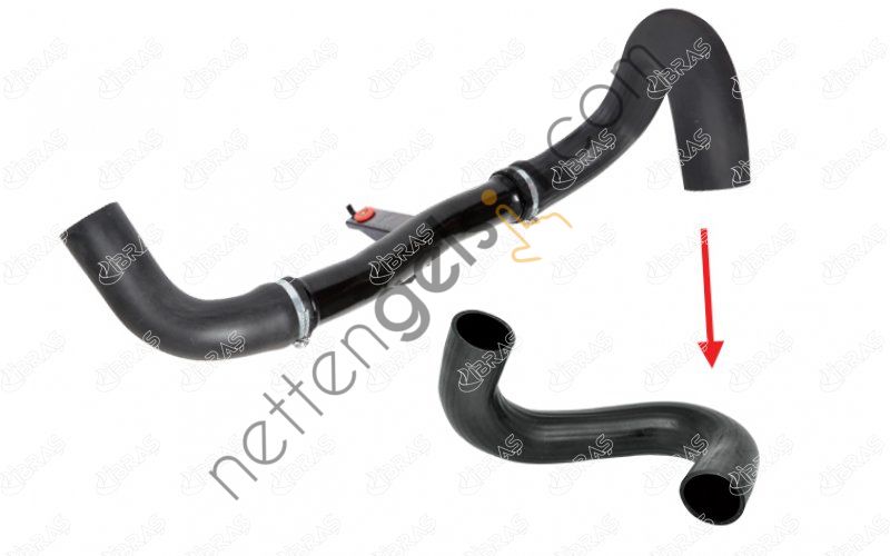 IBRAS 14813 TURBO HORTUMU (BUYUK) METAL BORU HARIC DUCATO III 2,3JTD EURO5 2011>  FIAT BİNEK TURBO HORTUMU