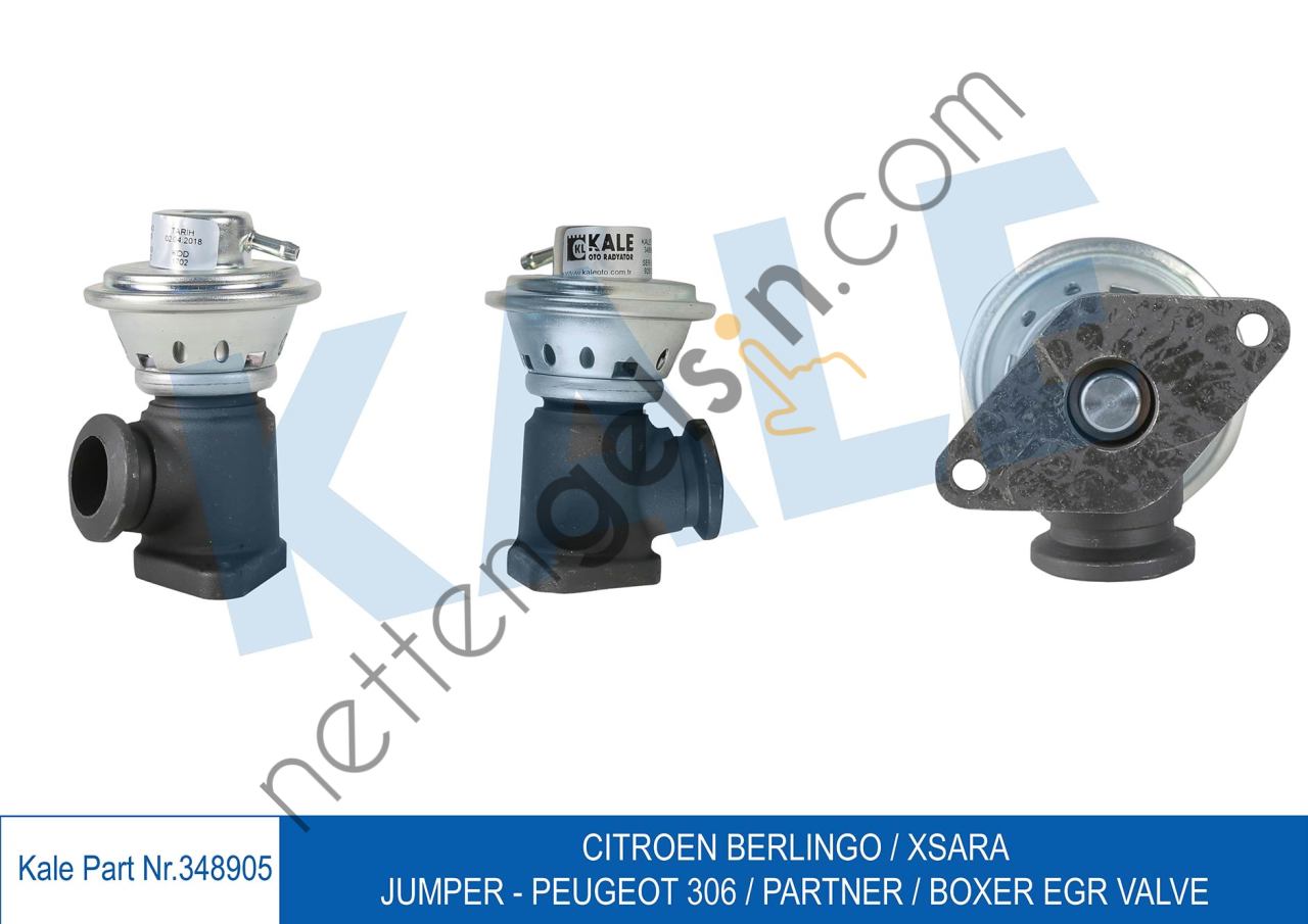 KALE 348905 EGR VALFI PARTNER BERLINGO XSARA JUMPER P306 BOXER XUD9 1,9DUZ 97>00  PEUGEOT-CITROEN BİNEK EGR VALFİ