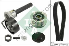 INA 529051420 V KAYIS SETI A3 TT ALHAMBRA ALTEA LEON TOLEDO OCTAVIA SUPERB YETI EOS GOLF V JETTA PASSAT TIGUAN 08>18 1.8 2.0TSI TFSI BYT BZB CDAA CCZA CDAB  VW-AUDI-SEAT-SKODA BİNEK ALTERNATÖR KASNAĞI