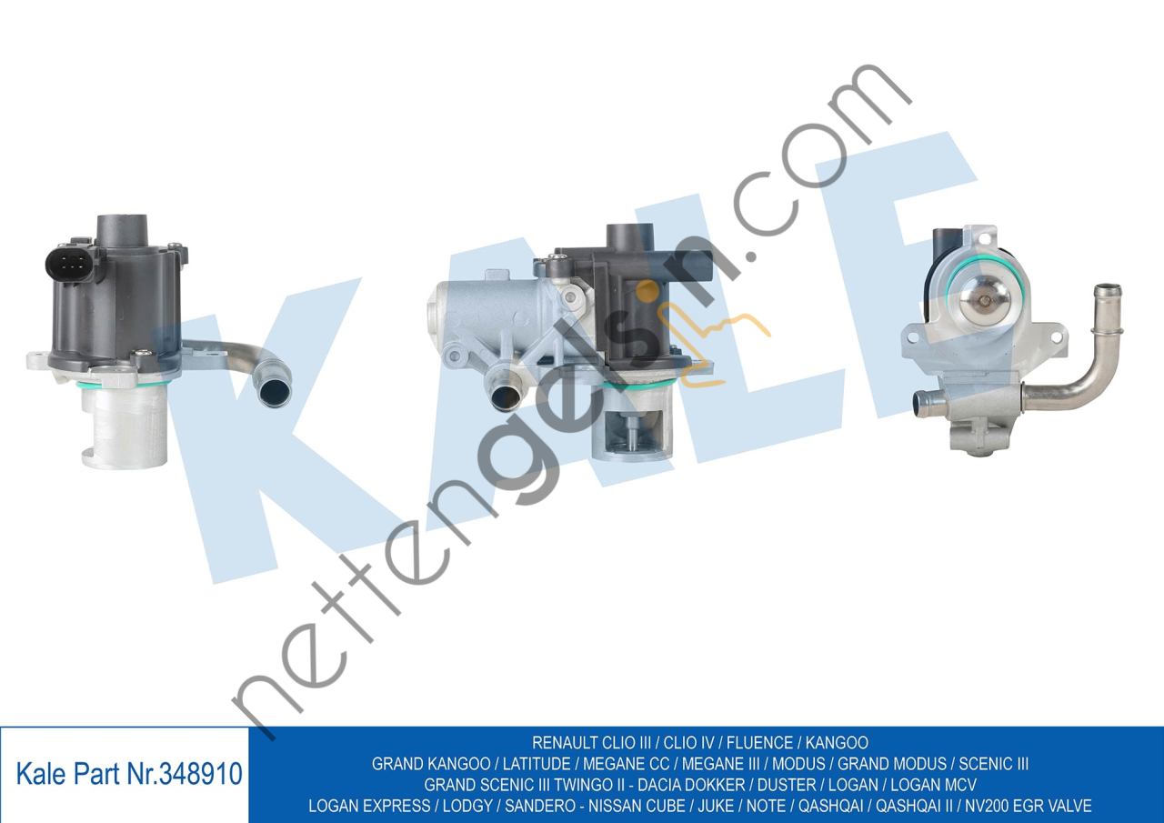 KALE 348910 EGR VALFI MEGANE III FLUENCE DUSTER CLIO IV  DACIA BİNEK EGSOZ BOGAZ CONTASI