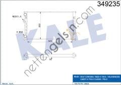 KALE 349235 MOTOR RADYATOR CORDOBA-IBIZA-CADDY-POLO CLASSIC 1,4/1,6/1,7/1,8/1,9 96->  VW-AUDI-SEAT-SKODA BİNEK MOTOR SU RADYATORU