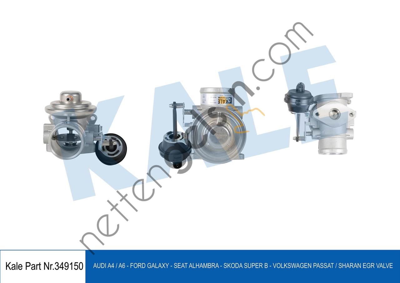 KALE 349150 EGR VALFI PASSAT 99-05 SHARAN (95-10) A4 (00-04)- A6 (00-05)- PASSAT-SUPERB (02-05) 1.9 TDY AJM  VW-AUDI-SEAT-SKODA BİNEK EGR VALFİ