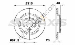 BRAXIS AE0349 ARKA FREN DISK AYNASI HAVALI INSIGNIA SPORT TOURER 1.6 / 1.6T / 1.8 / 2.0CDTI 07 / 08>  OPEL BİNEK FREN DİSKİ