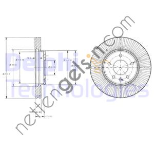 DELPHI BG4092C FREN DISKI ON ANTARA 07>17 06> &sol; CAPTIVA 06> HAVALI 296mm  CHEVROLET BİNEK FREN DİSKİ