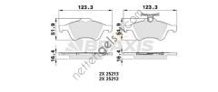 BRAXIS AA0025 ARKA FREN BALATASI LAGUNA II III VECTRA C C MAX FOCUS II 04 /> FOCUS II C MAX (03 07) CONNECT 1,8TDCI 02 /> VOLVO S40 JAGUAR XF / XJ / XK MAZDA 3 MAZDA 5 P508 C5 III   RENAULT BİNEK FREN BALATASI