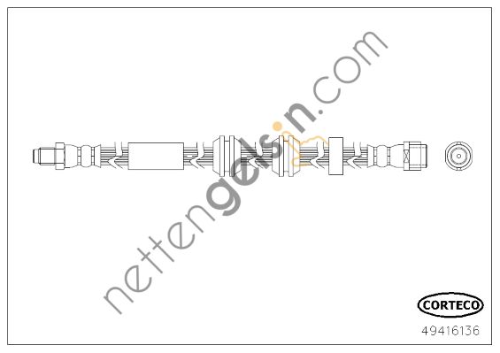 CORTECO 49416136 FREN HORTUMU ÖN 205/213 4 MATIC A2054200048 MERCEDES