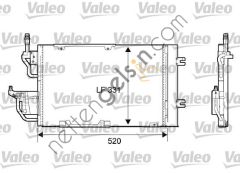 VALEO 818168 KLIMA RADYATORU ASTRA H <09 ZAFIRA B Z13DTH A17DTR A17DTJ Z19DT Z19DTH Z20LEH (520X331X12  OPEL BİNEK KLİMA RADYATÖRÜ