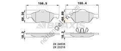 BRAXIS AA0026 ON FREN BALATASI MEGANE II 05 1.5 1.6 16V 1.9 2.0 16V 2.0 16V GRAND SCENIC II III CLIO III 2.0 16V  RENAULT BİNEK FREN BALATASI