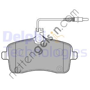 DELPHI LP2282 ON FREN BALATASI P407 1,6HDI 110 FAP,1,8 2,0 2,0 HDI 135 FAP 04>FISLI  PEUGEOT-CITROEN BİNEK FREN BALATASI