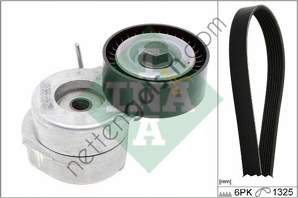 INA 529028510 ALTERNATOR GERGI KITI FIORINO LINEA PUNTO PUNTO EVO 1,3 D MULTIJET OPEL AGILA 1,3 CDTI (KLIMALI)  FIAT BİNEK V KAYIS GERGI SETI