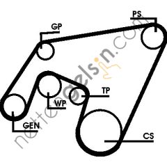 CONTITECH CT:6PK2264 KAYIŞ 611 SPR KLİMASIZ  MERCEDES