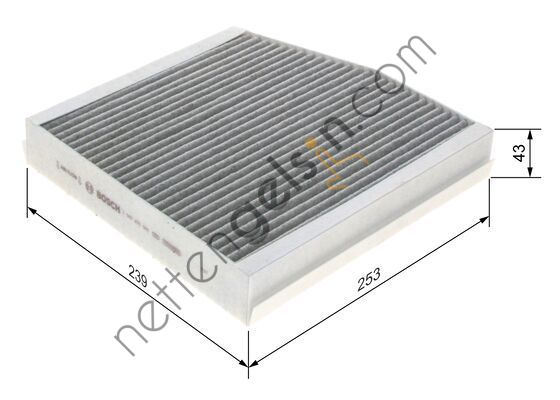BOSCH 1987435505 POLEN FILTRESI (KARBONLU) X156 13> W176 12>18 W246 11>18 C117 13>19  MERCEDES BİNEK POLEN FİLTRESİ