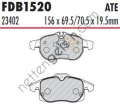 FERODO FDB1520 ON FREN BALATASI VECTRA C ZAFIRA B ASTRA H SIGNUM  OPEL BİNEK FREN BALATASI