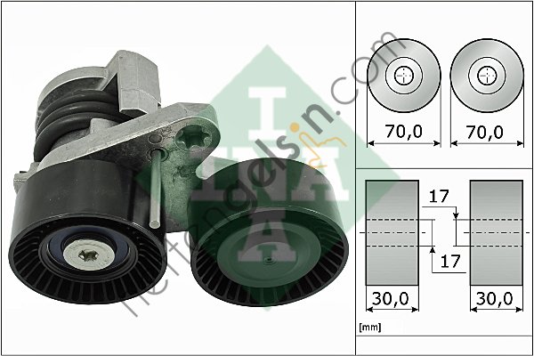 INA 534049610 V KAYIS GERGI KUTUGU BMW E82 E88 E90 E91 E92 E93  BMW BİNEK ALTERNATÖR GERGİ RULMANI
