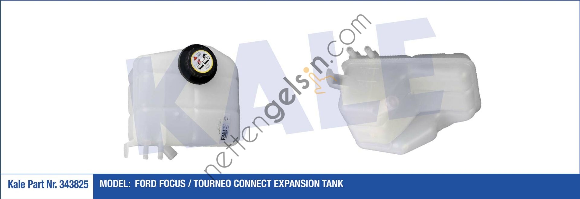 KALE 343825 RADYATOR YEDEK SU DEPOSU TRANSIT CONNECT 1,8TDCI 02>13 FOCUS 1,6 ZETEC E 16V / 1,8TDCI 98>05 KAPAKLI  FORD BİNEK YEDEK SU DEPOSU