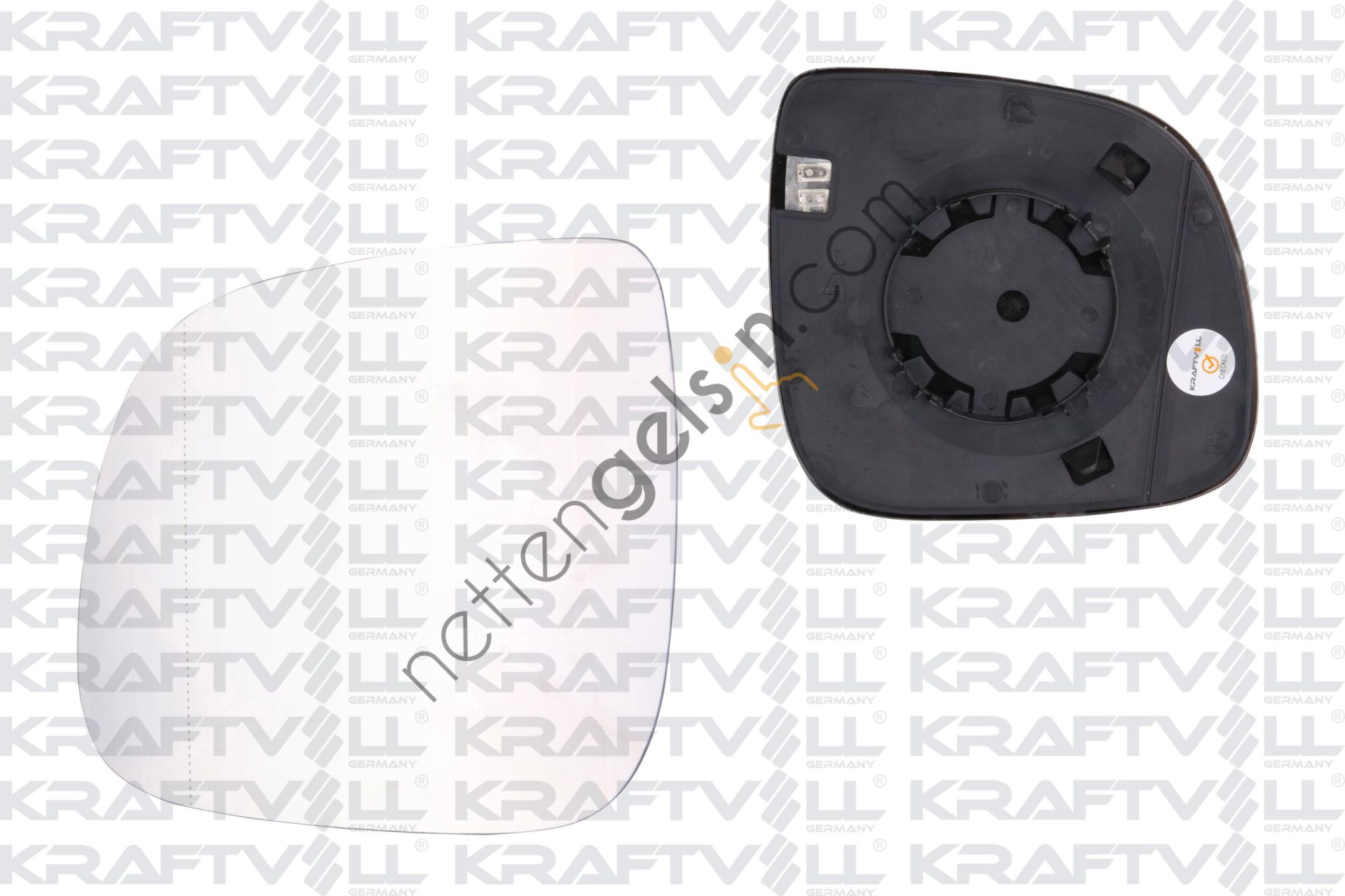 KRAFTVOLL 09080181 DIS DIKIZ AYNA CAMI ELEKTIRIKLI ISITMALI SOL ASFERIK CAMLI TRANSPORTER T6 (11->>) AMOROK (10->>)  VW-AUDI-SEAT-SKODA BİNEK DIKIZ AYNA CAMI