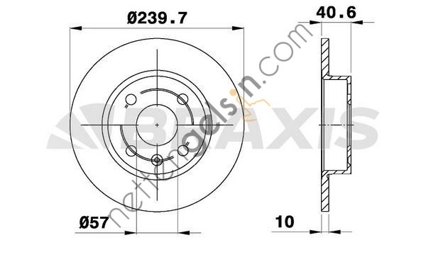 BRAXIS AE0396 ARKA FREN DISK AYNASI CORSA C 1.4 1.8 03> CORSA C 1.4 1.8 00>03 TIGRA TWINTOP 1.8 04>  OPEL BİNEK FREN DİSKİ