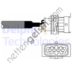DELPHI ES10982-12B1 OKSIJEN SENSORU CORSA B   OPEL BİNEK OKSİJEN SENSÖRÜ