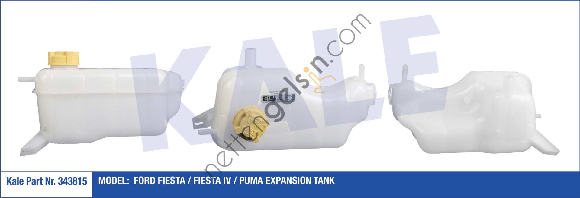 KALE 343815 RADYATOR YEDEK SU DEPOSU FIESTA 1,6 ZETEC-S 95>06 KAPAKLI  FORD BİNEK YEDEK SU DEPOSU