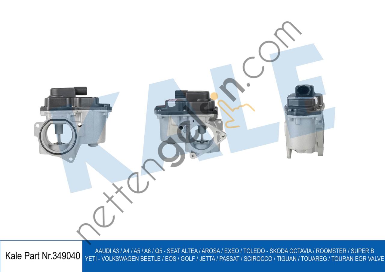 KALE 349040 EGR VALFI A3 A4 Q5 TT ALTEA LEON TOLEDO OCTAVIA SUPERB BEETLE EOS GOLF VI JETTA III PASSAT PASSAT CC SCIROCCO TIGUAN TOUAREG 2,0 TDI 06>> (CBAA CAGC CJCC CAHA CGLB CFJA BMN CBBB CFGB CMEA CMFA)  VW-AUDI-SEAT-SKODA BİNEK EGR VALFİ