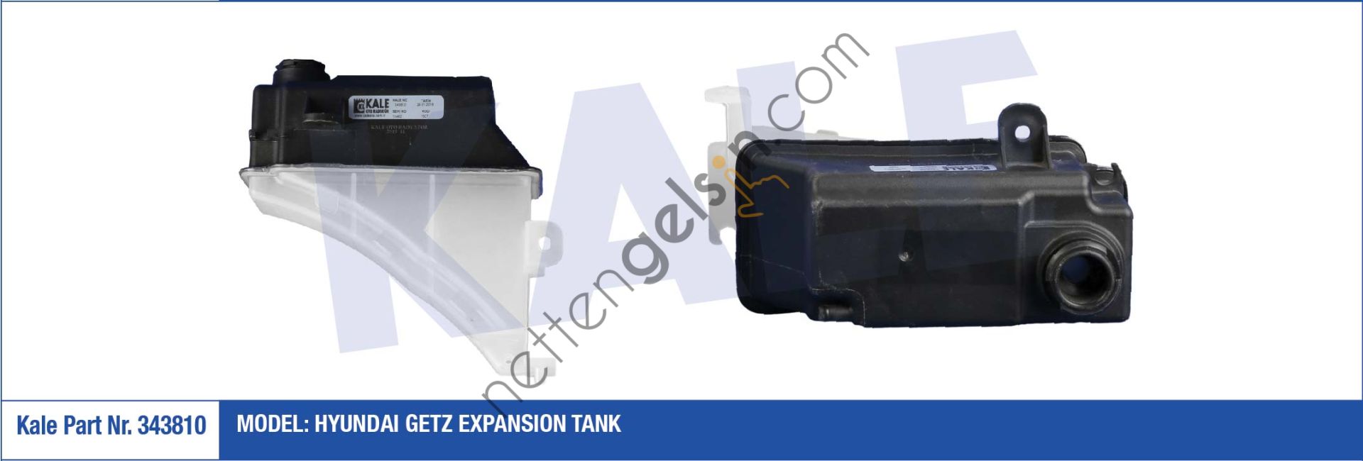 KALE 343810 GENLESME TANKI HYUNDAI GETZ   HYUNDAI BİNEK YEDEK SU DEPOSU