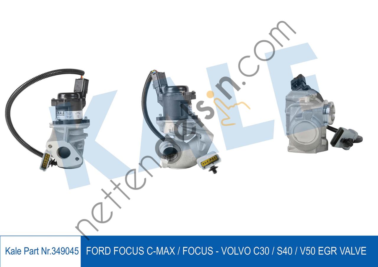 KALE 349045 EGR VALF (KABLOLU) FOCUS II FOCUS II CMAX 1,6TDCI 04>11 VOLVO C30 06>12 S40 II V50 1,6TDI 05>  FORD BİNEK