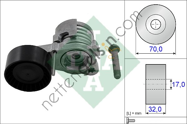INA 534043210 V KAYIS GERGI KUTUGU BMW F10 F11 F01 F02 F03 F04 F25  BMW BİNEK ALTERNATÖR GERGİ RULMANI