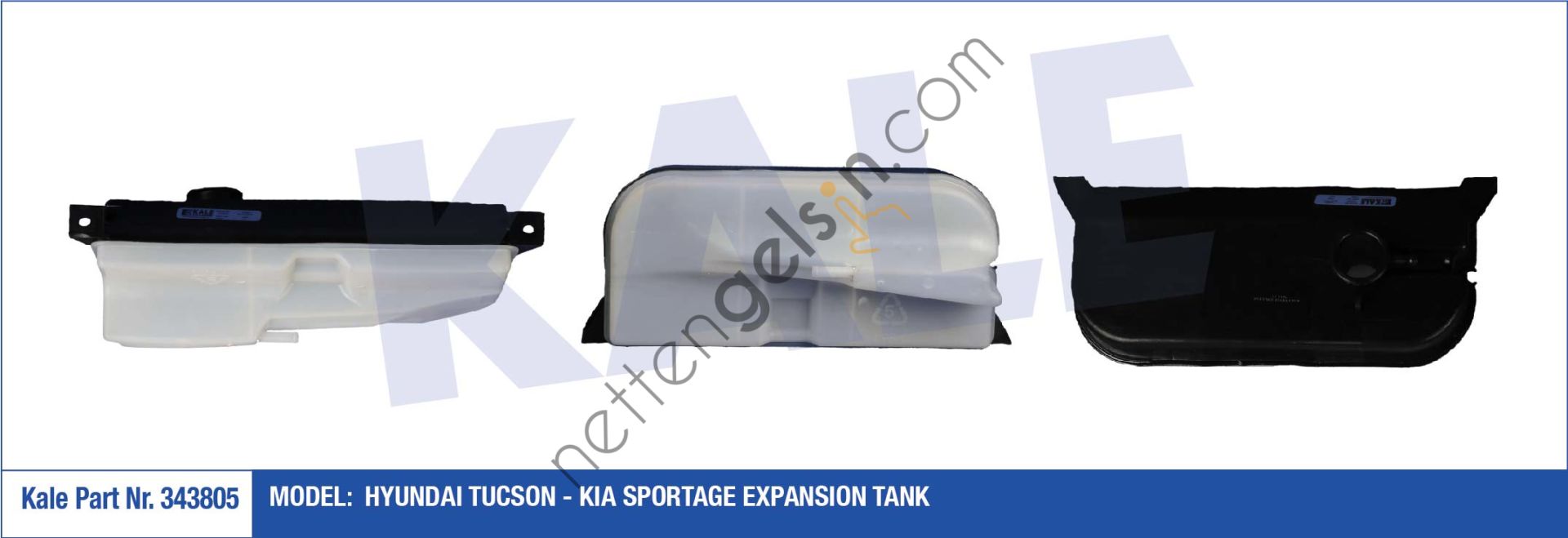KALE 343805 RADYATOR YEDEK SU DEPOSU HYUNDAI TUCSON 04> KIA SPORTAGE 2004>  HYUNDAI BİNEK YEDEK SU DEPOSU
