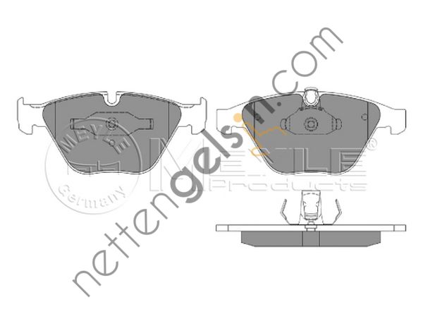 MEYLE 025 233 4720 FREN BALATASI E-60/65/66 ÖN 34116794915 BMW